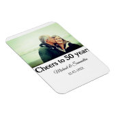 Magnet Flexible applaudissements à 50 ans anniversaire ajouter nom (Côté Droit)