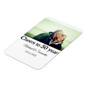 Magnet Flexible applaudissements à 50 ans anniversaire ajouter nom (Côté Gauche)