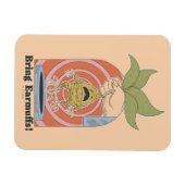 Magnet Flexible "Apportez des cache-oreilles !" Graphisme hurleur  (Horizontal)