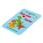Magnet Flexible Appréciation de l'enseignant de Noël Enfants Dinos (Côté Gauche)