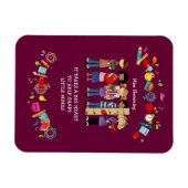 Magnet Flexible Appréciation de l'enseignant Nom personnalisé Cade (Horizontal)