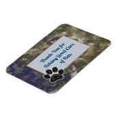 Magnet Flexible Appréciation des animaux de compagnie Merci Blue G (Côté Gauche)