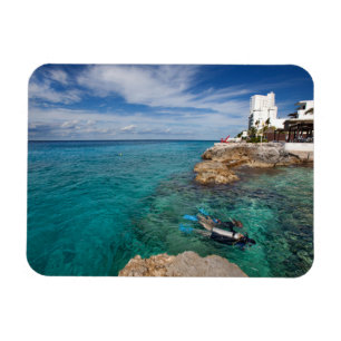 Magnet Flexible Apprendre À La Plongée Sous-Marine, Cozumel Mexiqu