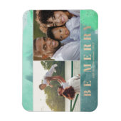 Magnet Flexible Aqua et Gold Be Joyeux photo Abstrait multiple (Vertical)