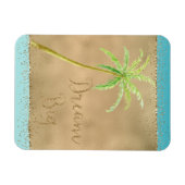 Magnet Flexible Aqua Gold Glitz Parties scintillant Tropical Palm  (Horizontal)