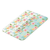 Magnet Flexible Aqua Ombre rose jaune floral (Côté Gauche)