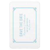 Magnet Flexible Aqua Paradise Deco Chic Enregistrer la date (Vertical)