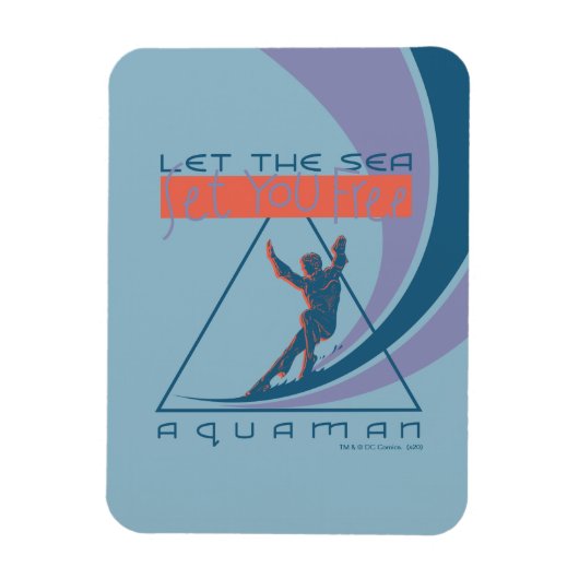 Magnet Flexible Aquaman | Laissez La Mer Vous Libérer (Vertical)