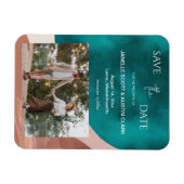 Magnet Flexible Aquarelle Abstraite Enregistrer la date (Horizontal)