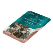 Magnet Flexible Aquarelle Abstraite Enregistrer la date (Côté Gauche)