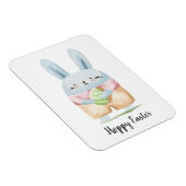 Magnet Flexible Aquarelle adorable Lapin de Pâques (Côté Droit)