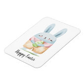 Magnet Flexible Aquarelle adorable Lapin de Pâques (Côté Gauche)