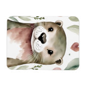Magnet Flexible Aquarelle adorable Otter (Horizontal)