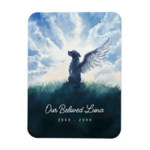 Aquarelle Angel Chien Condolence Sympathie