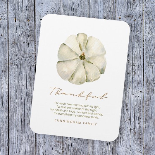 Magnet Flexible Aquarelle Automne Citrouille Thanksgiving Thanksgi