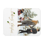 Magnet Flexible Aquarelle Berries Photo Joyeux Noël (Horizontal)