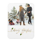 Magnet Flexible Aquarelle Berries Photo Joyeux Noël (Vertical)
