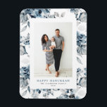 Magnet Flexible Aquarelle Bleu Fleurs Heureux Hanoukka Photo<br><div class="desc">Heureux Hanoukka ! Envoyez des salutations chaudes à votre famille et à vos amis avec cet aimant Hanoukka personnalisable. Il dispose d'une aquarelle motif de fleurs bleues. Personnalisez cet aimant Hanoukka photo en ajoutant vos détails. Cet aimant botanique Hanoukka est disponible dans une variété de cartons.</div>