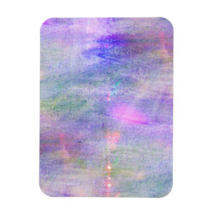 Magnet Flexible aquarelle bleue et rose sans couture de jaune