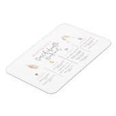 Magnet Flexible Aquarelle boissons bachelorette week-end itinérair (Côté Gauche)