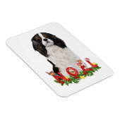 Magnet Flexible Aquarelle Cavalier King Charles Noel Noël (Côté Droit)