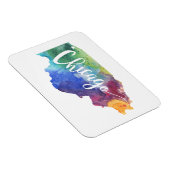 Magnet Flexible Aquarelle Chicago (Côté Droit)