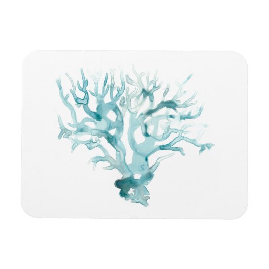 Magnet Flexible Aquarelle Corail - Bleu (Horizontal)