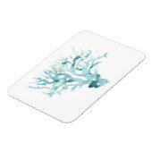 Magnet Flexible Aquarelle Corail - Bleu (Côté Gauche)