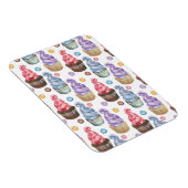 Magnet Flexible Aquarelle cupcakes colorés (Côté Droit)