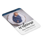 Magnet Flexible Aquarelle de bienvenue Magnat Faire-part de naissa (Côté Droit)