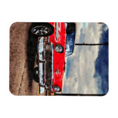 Magnet Flexible Aquarelle de Chevrolet Bel Air 1956 (Horizontal)