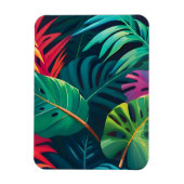 Magnet Flexible Aquarelle de feuillage tropical Paradis (Vertical)