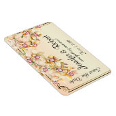 Magnet Flexible Aquarelle de l'orchidée Pêcher Mariage de l'épi En (Côté Droit)