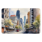 Magnet Flexible Aquarelle de Melbourne (Horizontal)