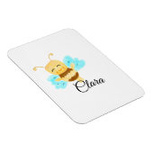 Magnet Flexible Aquarelle de miel jaune simple ajouter nom personn (Côté Droit)