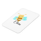 Magnet Flexible Aquarelle de miel jaune simple ajouter nom personn (Côté Gauche)