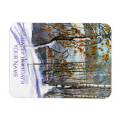 Magnet Flexible Aquarelle de neige (Horizontal)