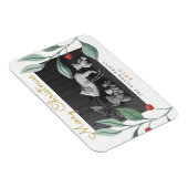 Magnet Flexible Aquarelle de Noël Verdure & Berry (Côté Droit)