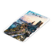 Magnet Flexible Aquarelle de Panama City Skyline (Côté Gauche)