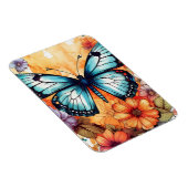 Magnet Flexible Aquarelle de papillon naturel Floral Blossom Haven (Côté Droit)