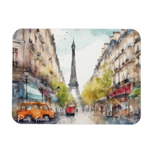 Magnet Flexible Aquarelle de Paris France