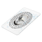 Magnet Flexible Aquarelle d'encre de colibri (Côté Gauche)