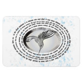 Magnet Flexible Aquarelle d'encre de colibri (Horizontal)
