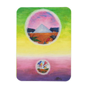 Magnet Flexible Aquarelle Dimensions Imaginaire Pyramide Dream Wor