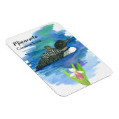 Magnet Flexible Aquarelle d'oiseaux de la sauvagine du Lon commun (Côté Droit)