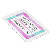 Magnet Flexible Aquarelle drôle Crochet (Côté Droit)