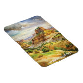 Magnet Flexible Aquarelle du parc national Theodore Roosevelt (Côté Droit)