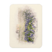 Magnet Flexible Aquarelle esquissée du champ Bluebonnet (Vertical)