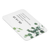 Magnet Flexible Aquarelle eucalyptus feuilles enregistrer l'aimant (Côté Droit)