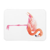 Magnet Flexible aquarelle Flamant rose (Horizontal)